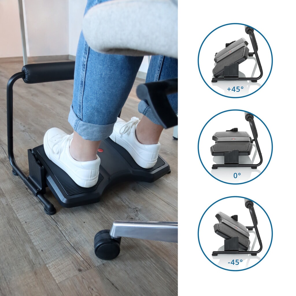 N° de l'image du produit 10 : Repose-pieds hjh OFFICE PODI F avec repose-jambes plastique, noir