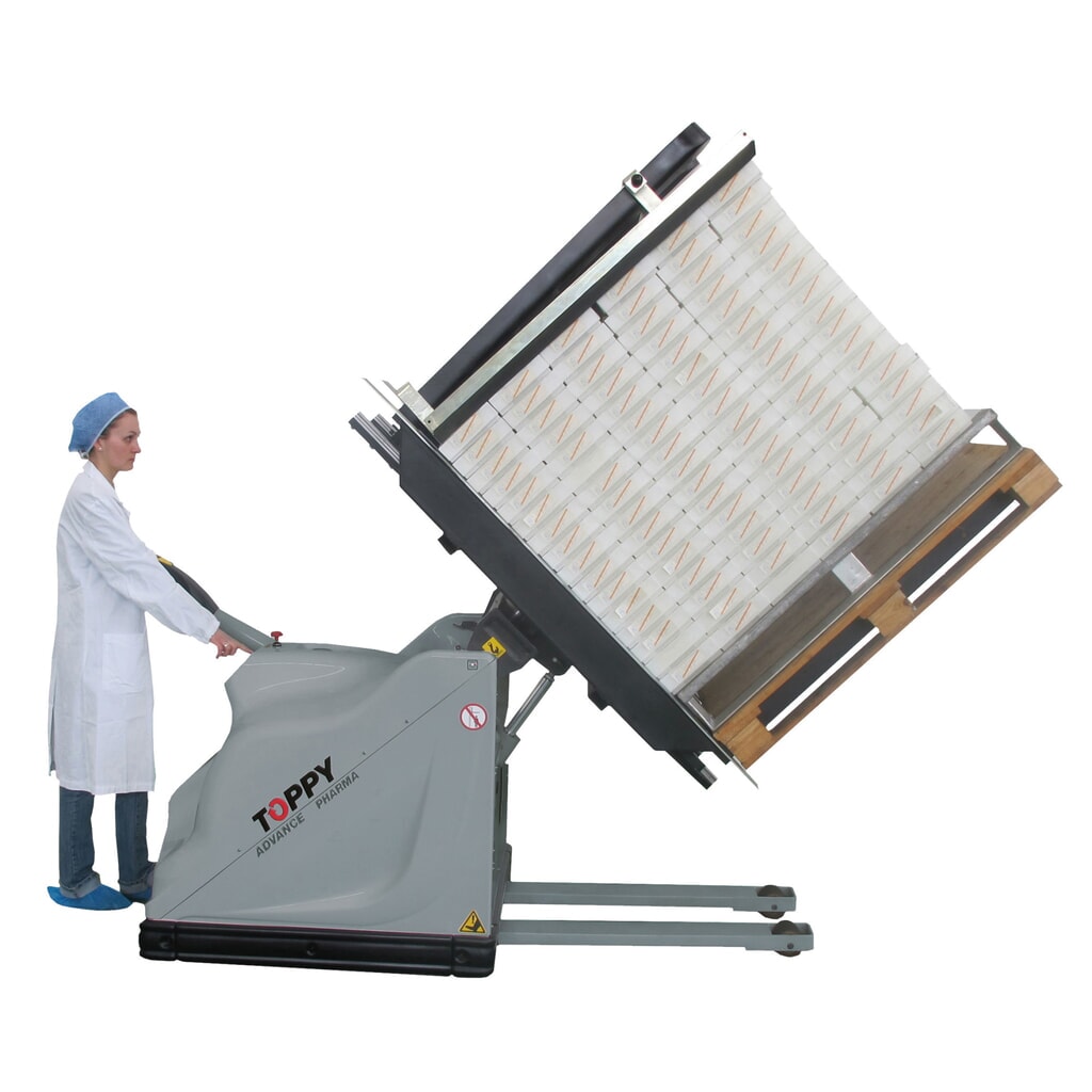 Retourneur de palettes mobile, ouverture 760 - 1 620 mm, capacité de charge 1 000 kg N° de l'image du produit 6 : Retourneur de palettes mobile, ouverture 760 - 1 620 mm, capacité de charge 1 000 kg