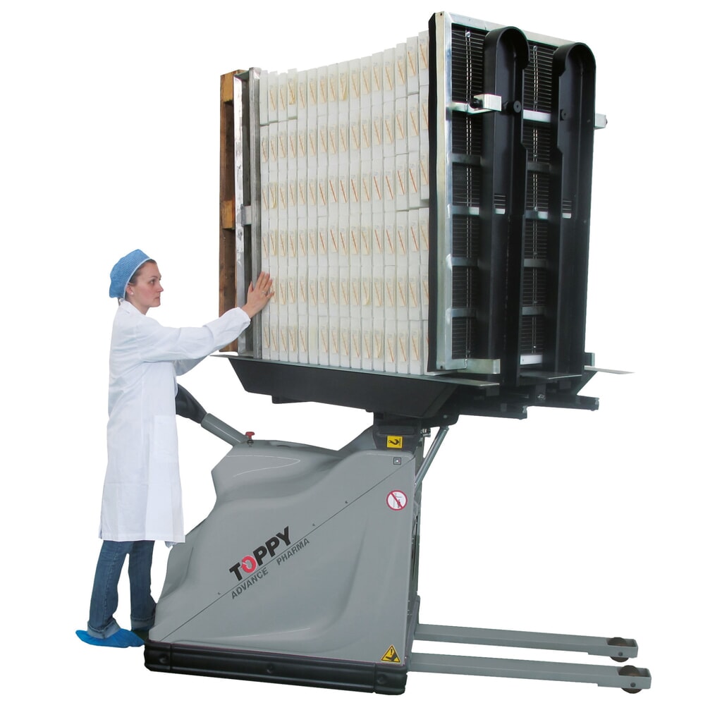 N° de l'image du produit 7 : Retourneur de palettes mobile, ouverture 760 - 1 620 mm, capacité de charge 1 000 kg