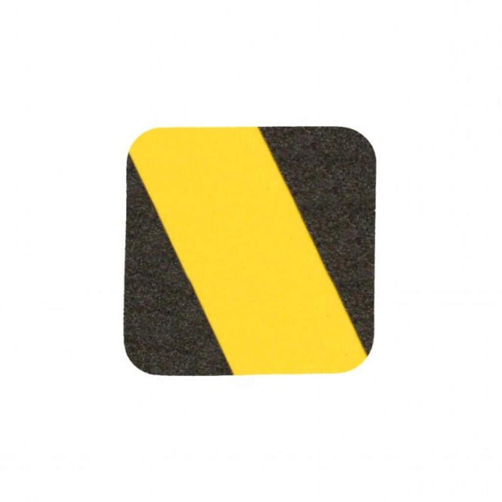 Revêtement antidérapant m2™, déformable, 50 pièces, L x l 140 x 140 mm, noir-jaune Illustration du produit: Revêtement antidérapant m2™, déformable, 50 pièces, L x l 140 x 140 mm, noir-jaune