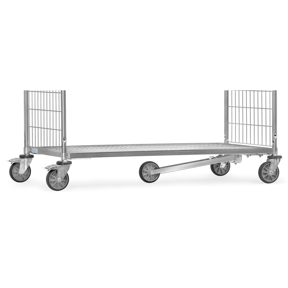 Illustration du produit: Roue de guidage en TPE pour chariot de préparation de commandes fetra®, surface de chargement lxP 510 x 650 mm