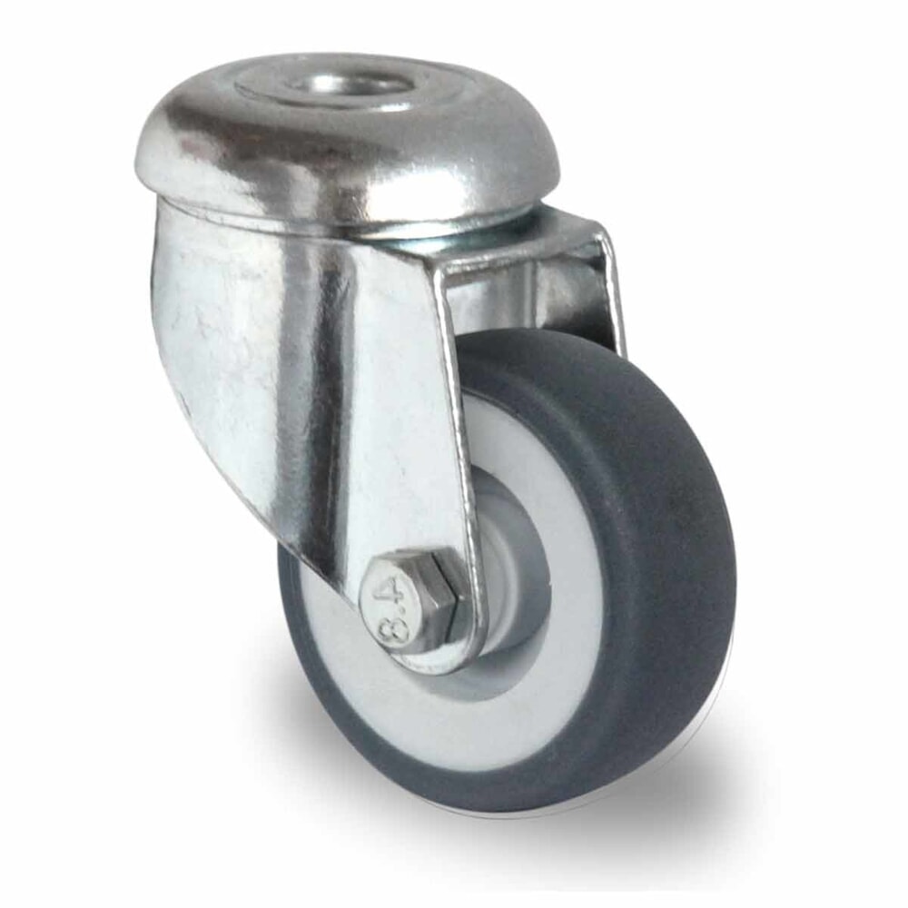 Illustration du produit: Roue directrice à trou dorsal ø 50 mm série P2T2 Palier lisse