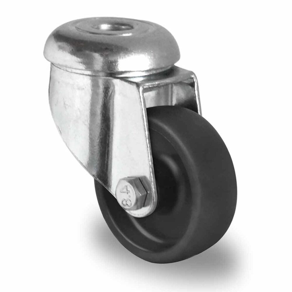 Illustration du produit: Roue directrice à trou dorsal ø 50 mm série P4P4 Palier lisse