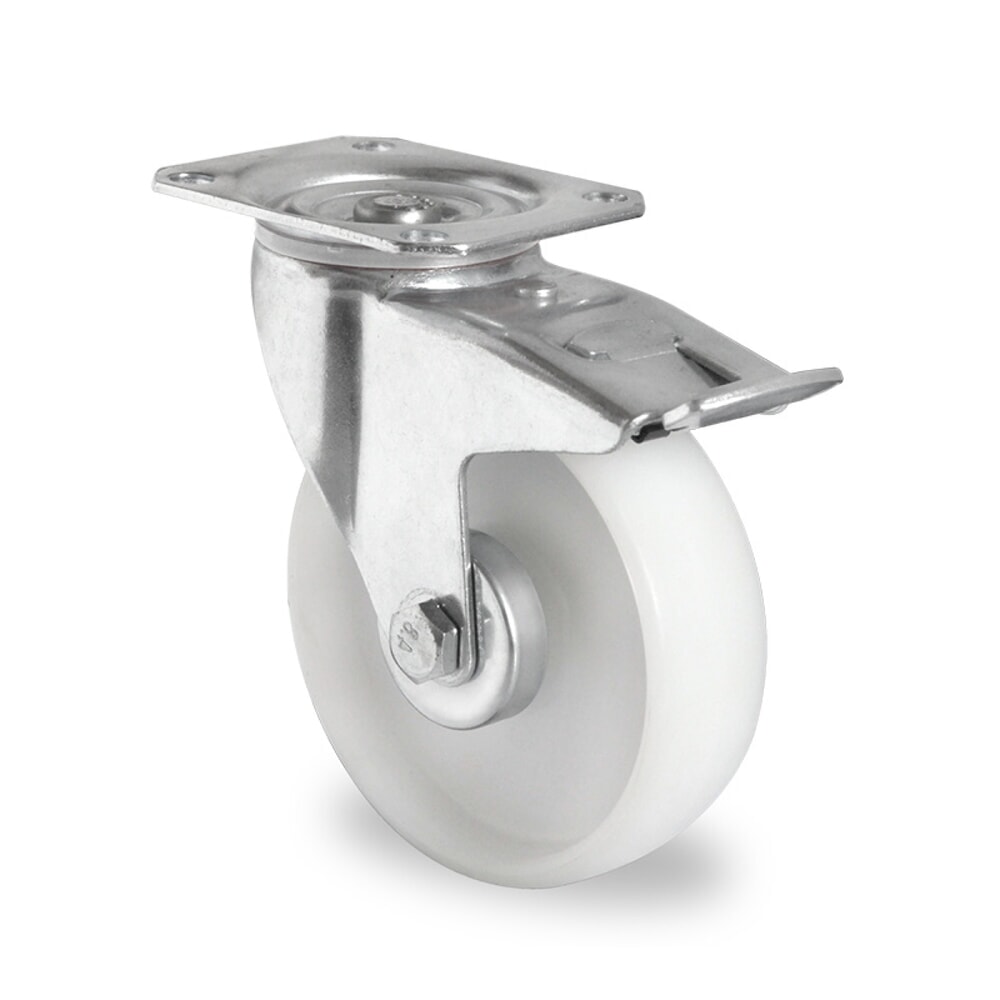 Illustration du produit: Roue directrice avec blocage total ø 150 mm série P0P0 Palier à rouleaux