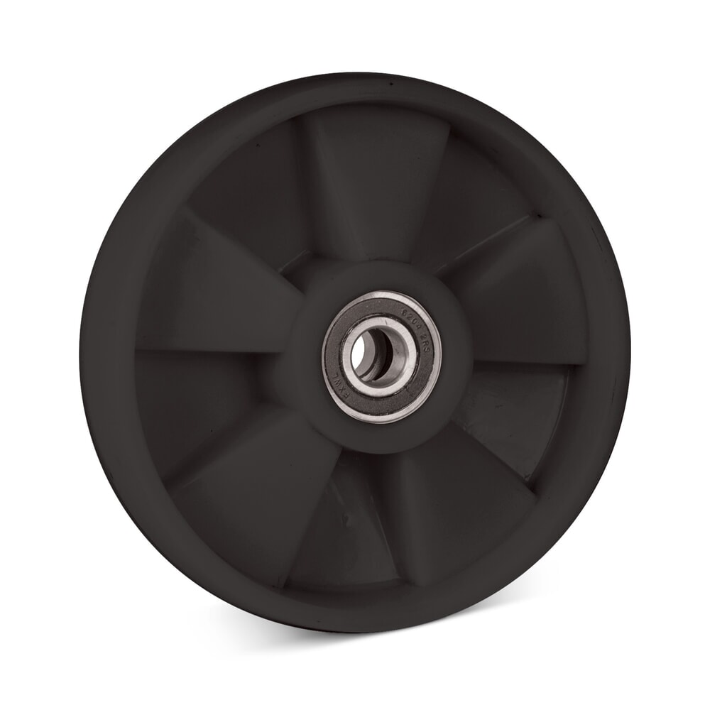 Roue directrice en nylon pour transpalette manuel Ameise® type BF, année jusqu’à '08 , Ø 200 mm Illustration du produit: Roue directrice en nylon pour transpalette manuel Ameise® type BF, année jusqu’à '08 , Ø 200 mm
