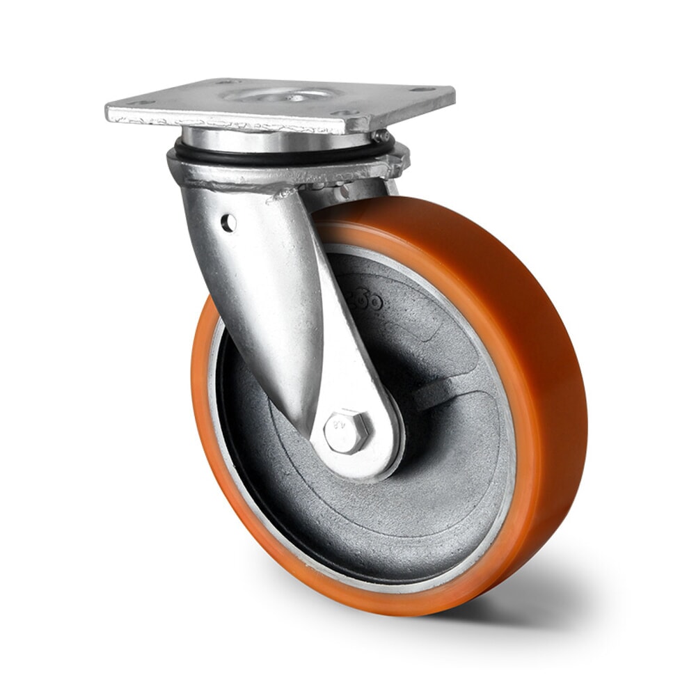 Illustration du produit: Roue directrice ø 125 mm série I2U5 Double roulement à billes