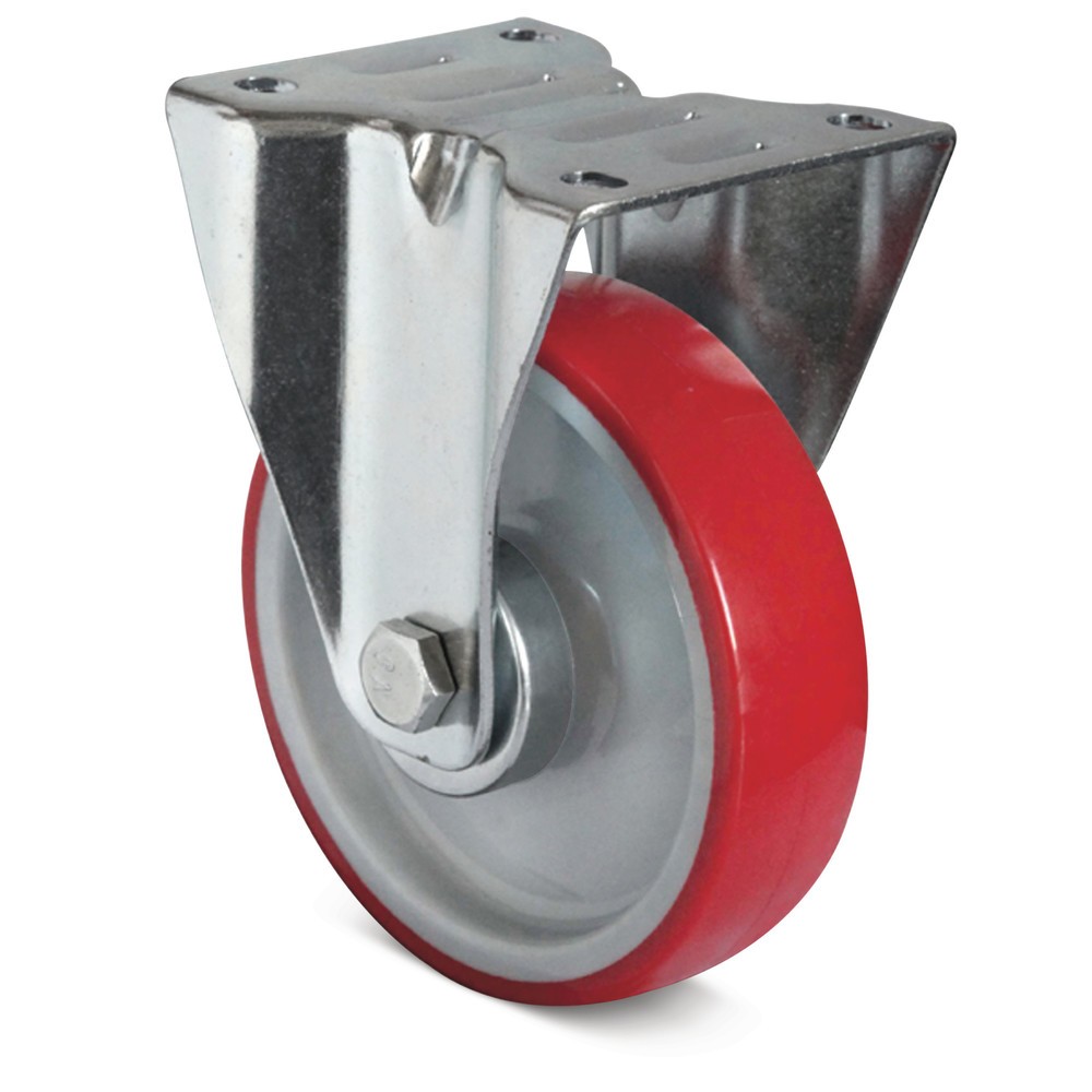 Illustration du produit: Roue fixe en PU Basic, non marquante, Øxl 100 x 32 mm, capacité de charge 150 kg