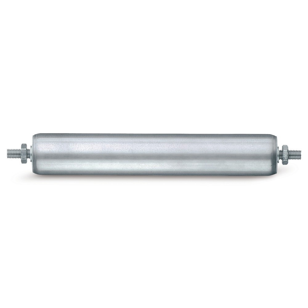 N° de l'image du produit 1 : Rouleau porteur BS ROLLEN pour convoyeurs à rouleaux, acier galvanisé, axe à ressort, Ø 50 mm, longueur 300 mm, capacité de charge 150 kg
