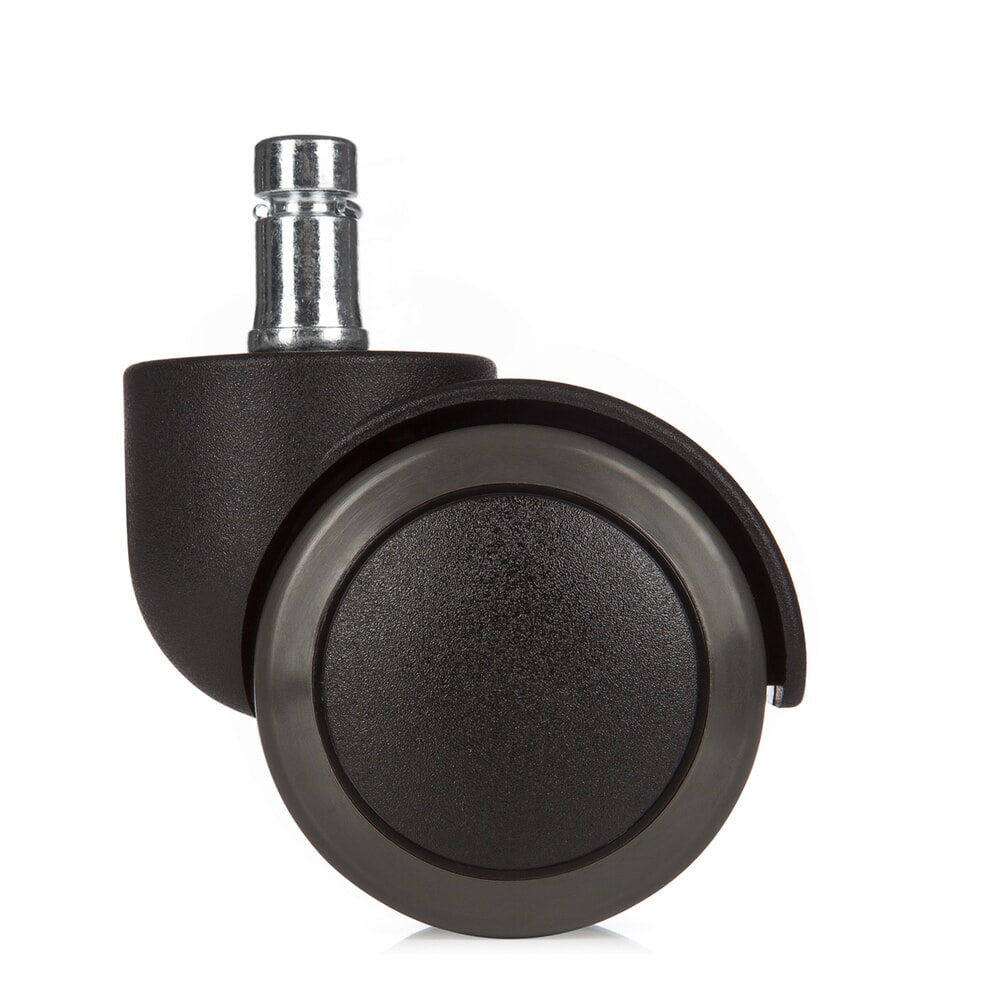 N° de l'image du produit 2 : 5x roulettes pour sols durs hjh OFFICE ROLO 11mm / 50mm Roulettes de chaise de bureau pour sols durs, (lot de 5)