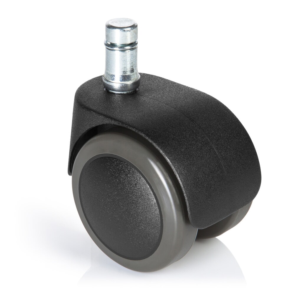 N° de l'image du produit 1 : 5x roulettes pour sols durs hjh OFFICE ROLO EASY 11mm / 50mm roulettes de chaise de bureau, (lot de 5)