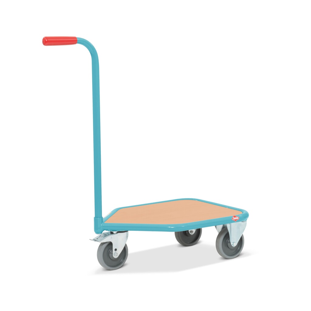 Rouleur à poignée Ameise®, plate-forme de chargement en bois de 450 x 450 mm Illustration du produit: Rouleur à poignée Ameise®, plate-forme de chargement en bois de 450 x 450 mm