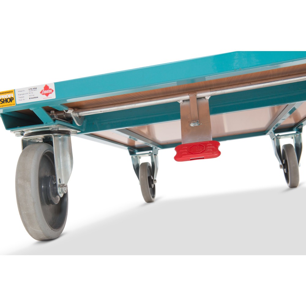 N° de l'image du produit 2 : Servante Ameise®, arceau haut, 2 plateaux de 850 x 500 mm