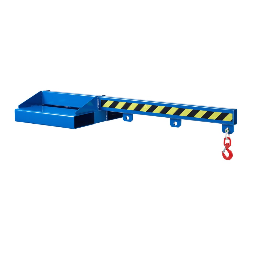 N° de l'image du produit 1 : RR-Industrietechnik® bras de levage type RLA, profondeur 1 500 mm, capacité de levage 250 à 1 000 kg, bleu gentiane RAL 5010