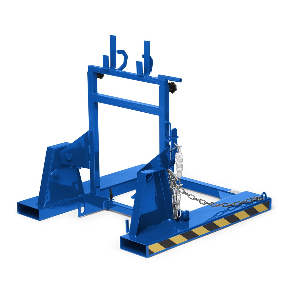 Illustration du produit: RR-Industrietechnik® Retourneur de poubelles type RMW, lxPxH 1 000 x 1 000 x 1 080 mm, RAL 5010 bleu gentiane