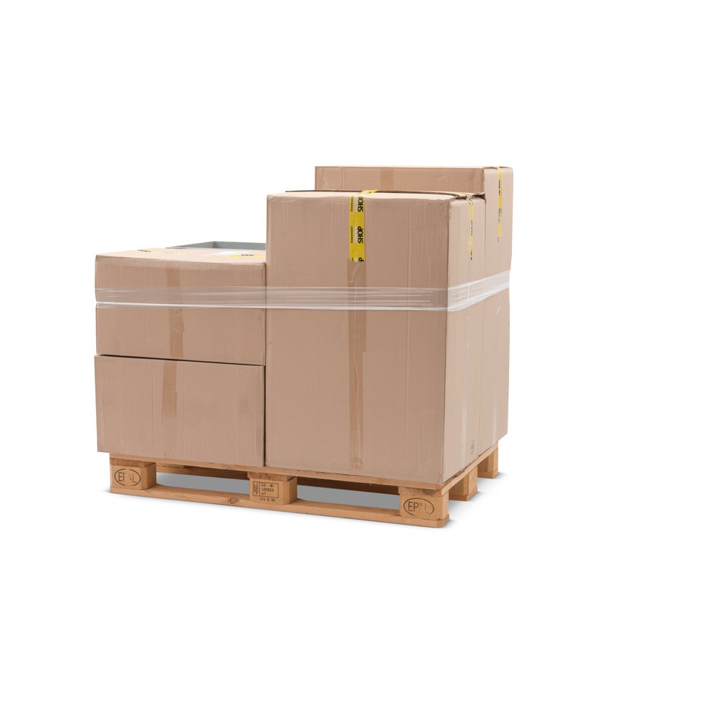 N° de l'image du produit 1 : Ruban extensible à palettes en PE, Lxl 1 200 x 100 mm