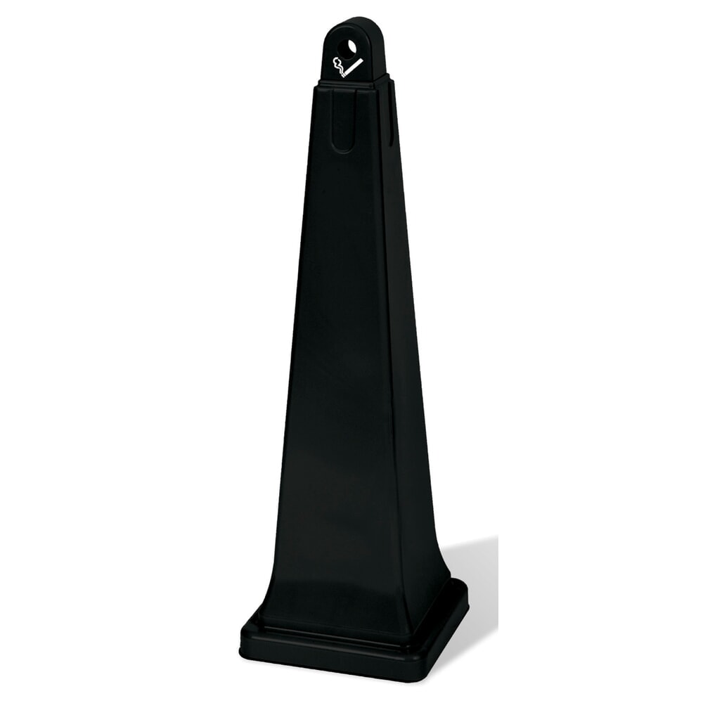 Illustration du produit: Rubbermaid® Cendrier sur pied GroundsKeeper, noir, HxlxP 1 001 x 311 x 311 mm