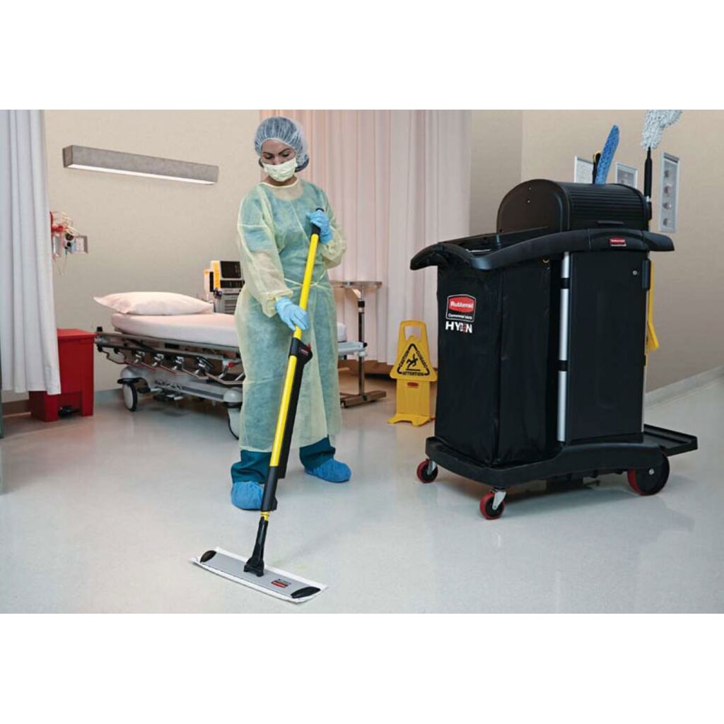 N° de l'image du produit 2 : Rubbermaid® Frange de lavage microfibre jetable, rouge