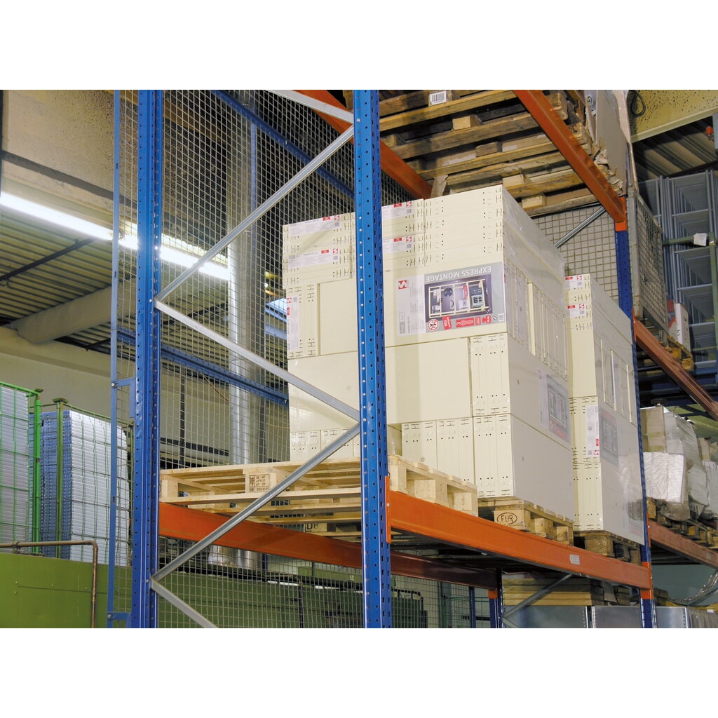 N° de l'image du produit 2 : Paroi arrière grillagée pour rayonnage à palettes SCHULTE, type S, Hxl 1 000 x 1 825 mm
