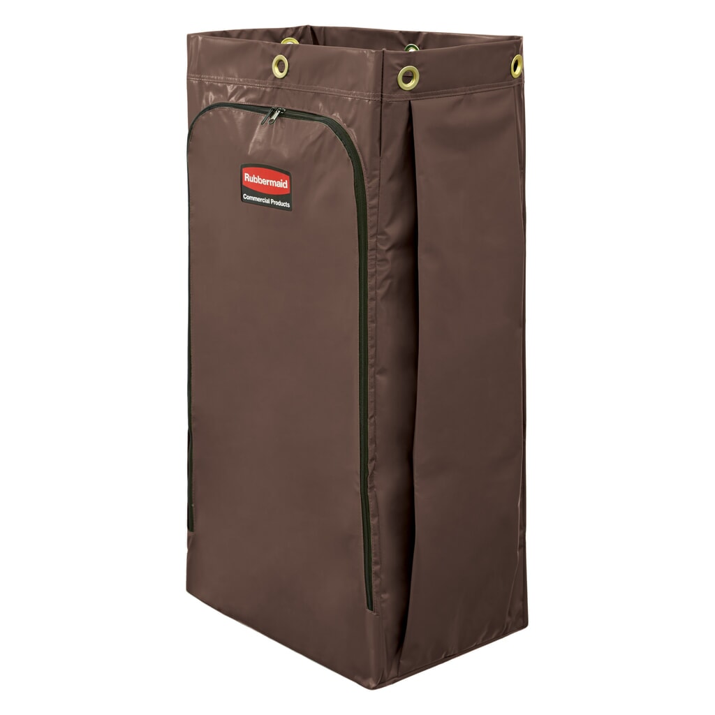 Rubbermaid® Sac de rechange en vinyle avec fermeture éclair latérale Noir Illustration du produit: Rubbermaid® Sac de rechange en vinyle avec fermeture éclair latérale Noir