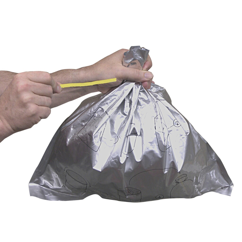 N° de l'image du produit 3 : Sacs poubelle pour cendrier sur pied de sécurité Justrite®, revêtement alu, paquet de 10