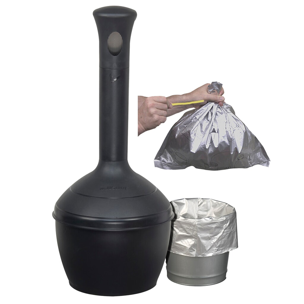 N° de l'image du produit 5 : Sacs poubelle pour cendrier sur pied de sécurité Justrite®, revêtement alu, paquet de 10