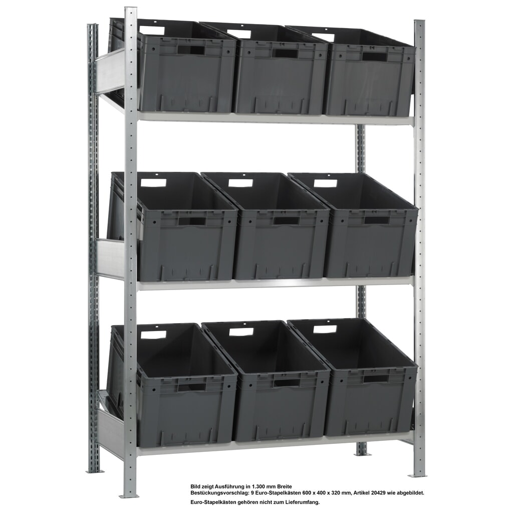 SCHULTE Rayonnage à tablettes inclinées, module de base MULTIplus 150, 2 000 x 1 000 x 600 mm Illustration du produit: SCHULTE Rayonnage à tablettes inclinées, module de base MULTIplus 150, 2 000 x 1 000 x 600 mm