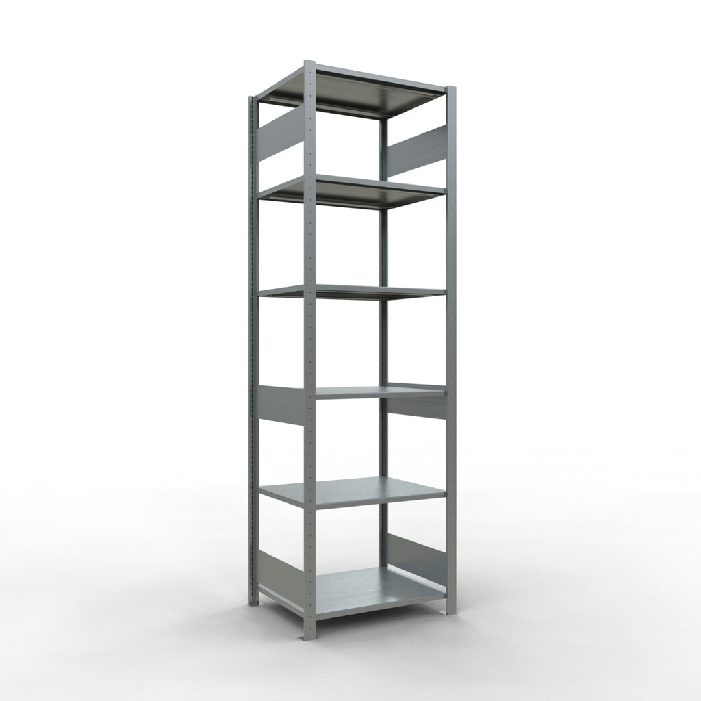 Illustration du produit: SCHULTE Rayonnage à tablettes galvanisé, charge par tablette 150 kg, HxlxP 2 500 x 810 x 636 mm