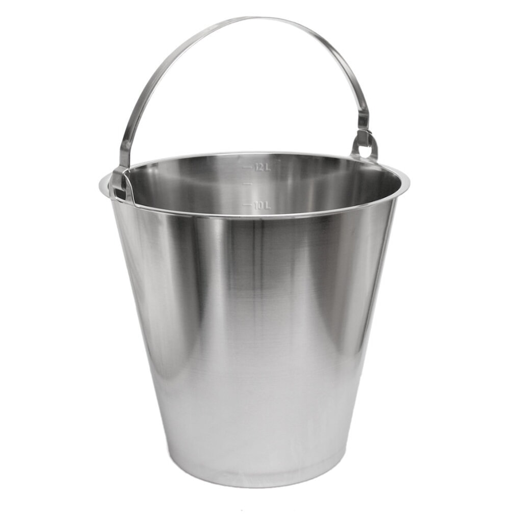 Illustration du produit: Seau en acier inoxydable RENNER, 12 litres