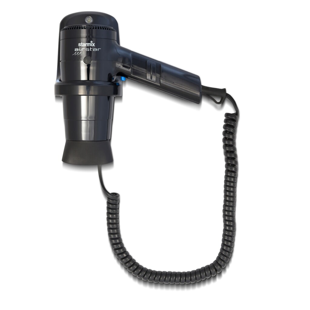 Illustration du produit: Sèche-cheveux manuel starmix HFTW 16, 1.600 W, support mural inclus, noir