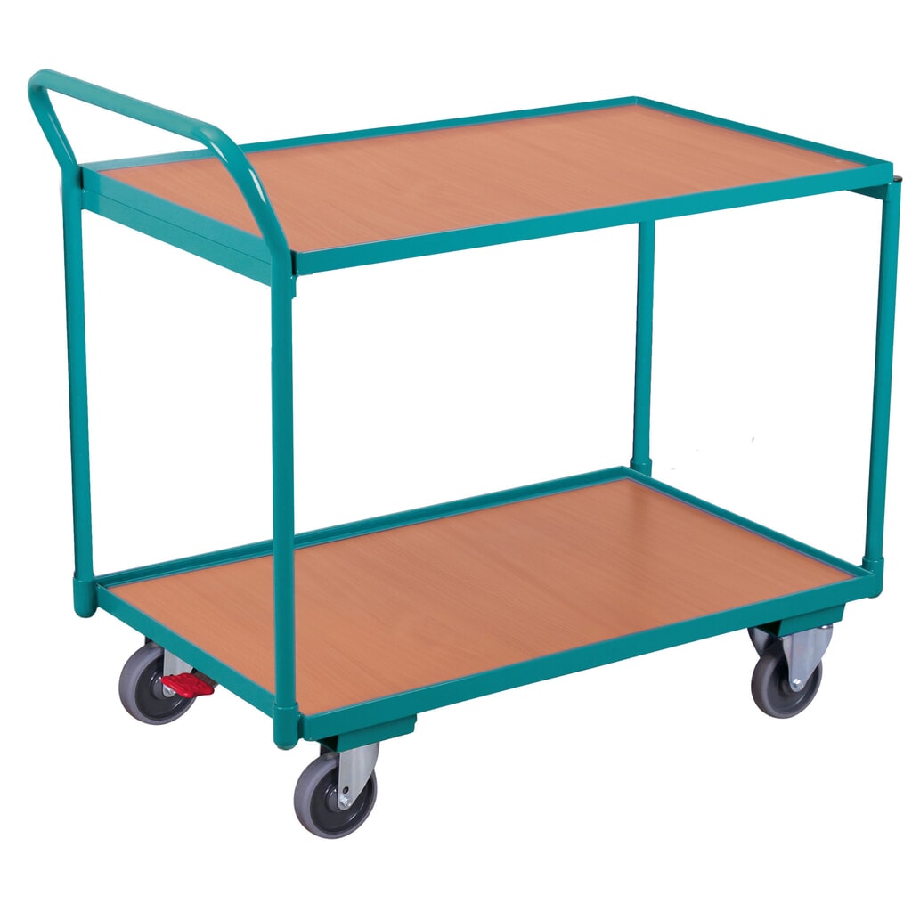 Illustration du produit: Servante Ameise®, arceau haut, 2 plateaux de 850 x 500 mm