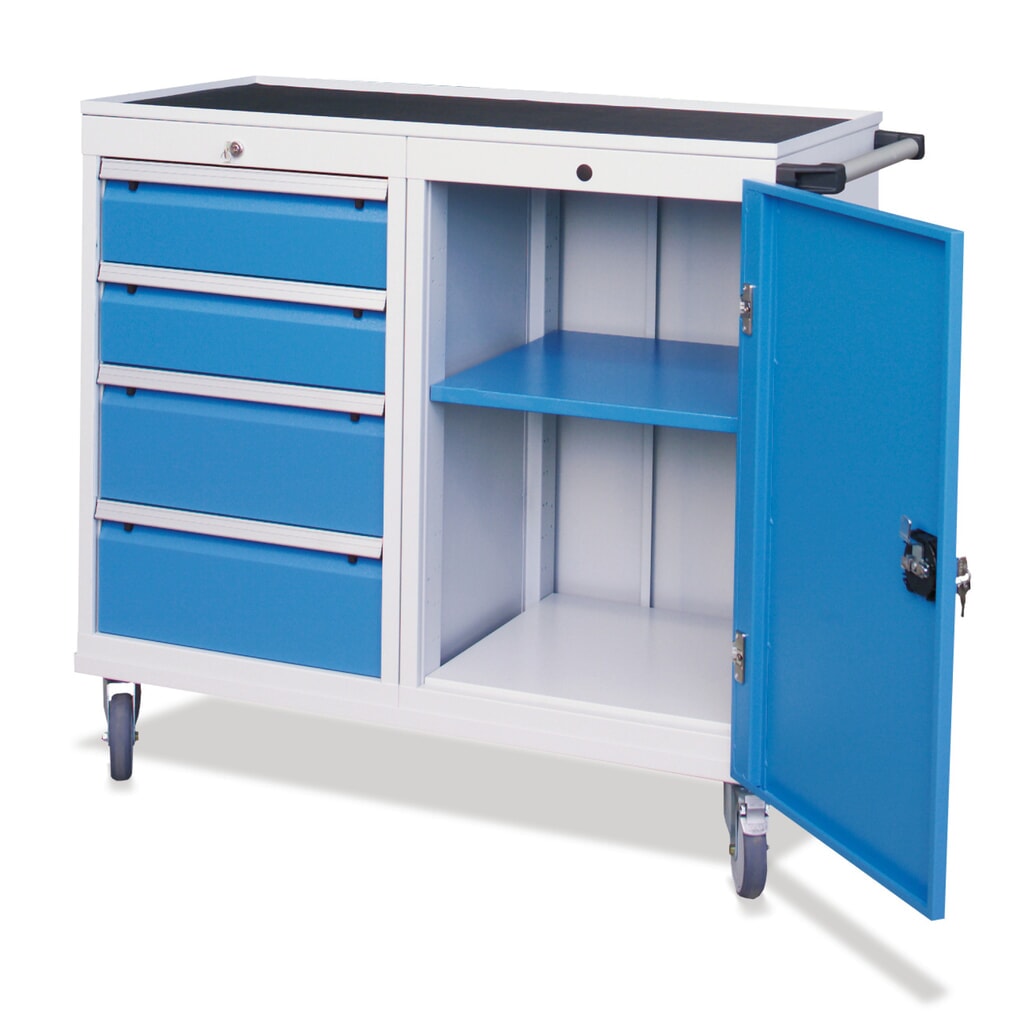 Servante d'atelier Bedrunka+Hirth, armoire, 4 tiroirs, capacité de charge 500 kg Illustration du produit: Servante d'atelier Bedrunka+Hirth, armoire, 4 tiroirs, capacité de charge 500 kg