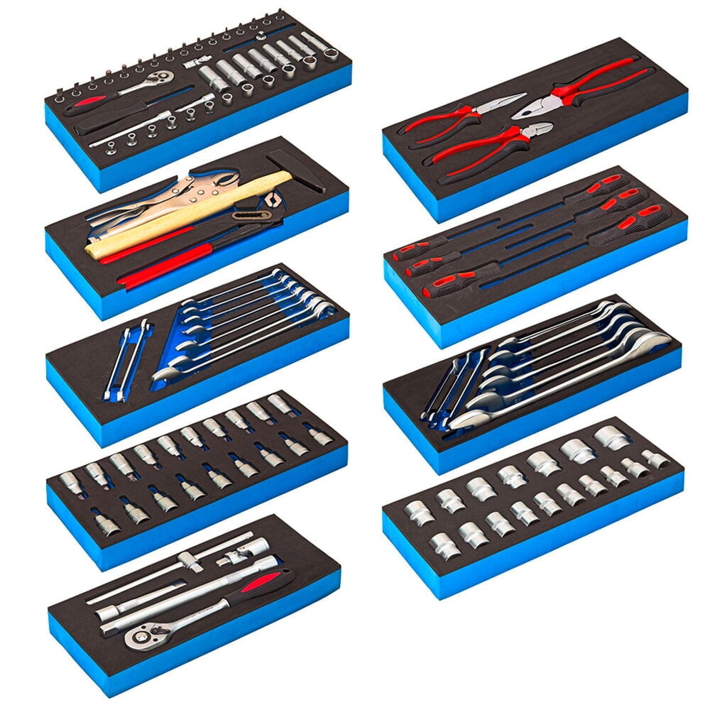 Servante d'atelier HEMMDAL, avec assortiment d'outils de 115 pièces, bleu N° de l'image du produit 4 : Servante d'atelier HEMMDAL, avec assortiment d'outils de 115 pièces, bleu