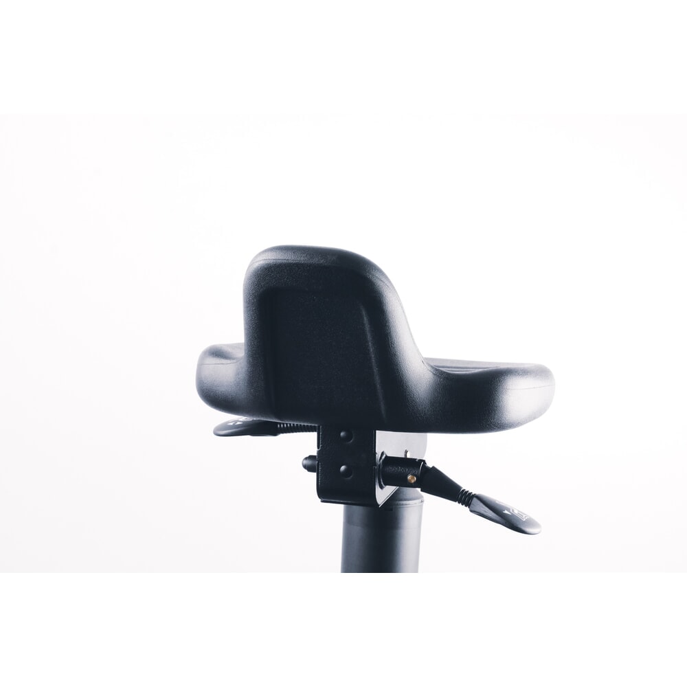 N° de l'image du produit 3 : Siège assis-debout, assise en PU pivotante et inclinable, hauteur d’assise 620-890 mm, base acier, dossier court