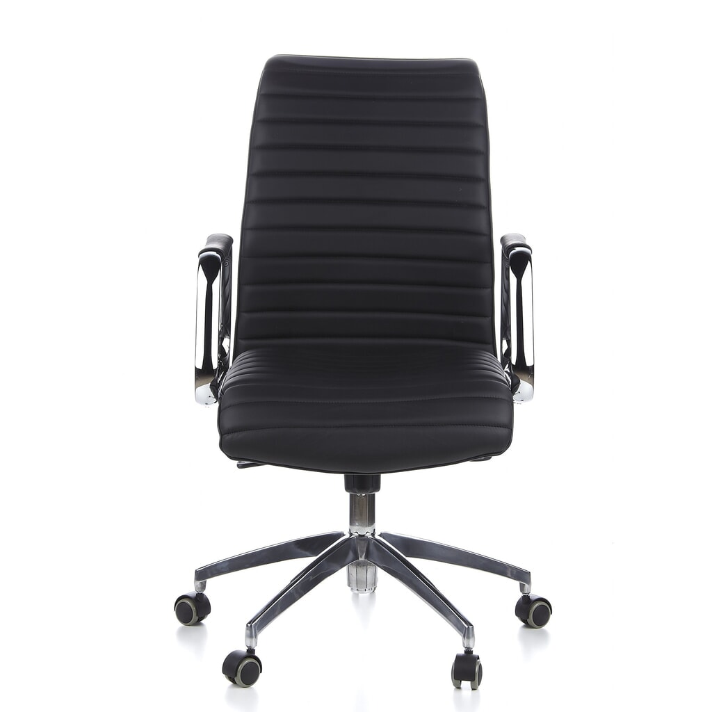 Siège de bureau / fauteuil de direction hjh OFFICE ASPERA 10 cuir, noir Illustration du produit: Siège de bureau / fauteuil de direction hjh OFFICE ASPERA 10 cuir, noir