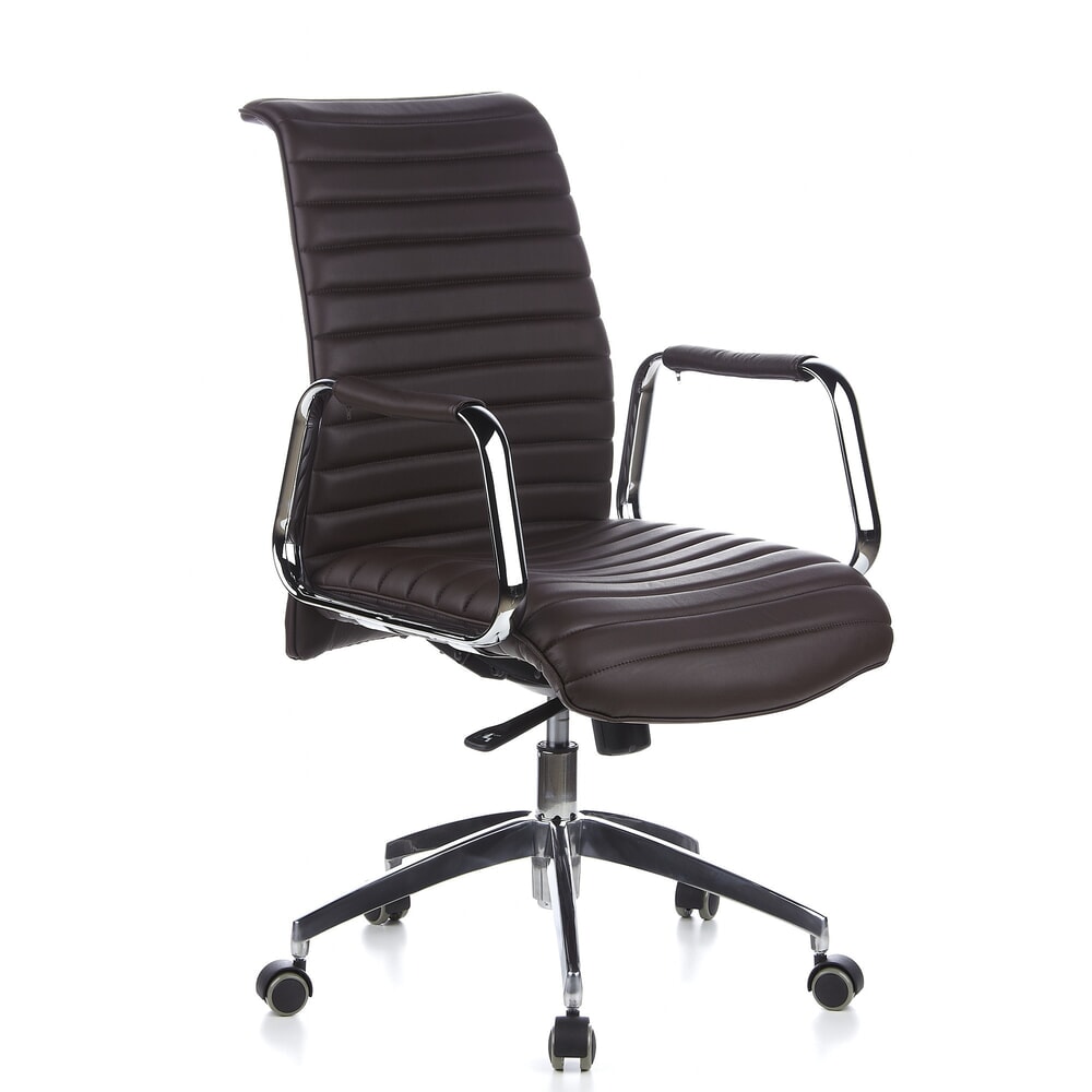 N° de l'image du produit 4 : Siège de bureau / fauteuil de direction hjh OFFICE ASPERA 10 cuir, marron