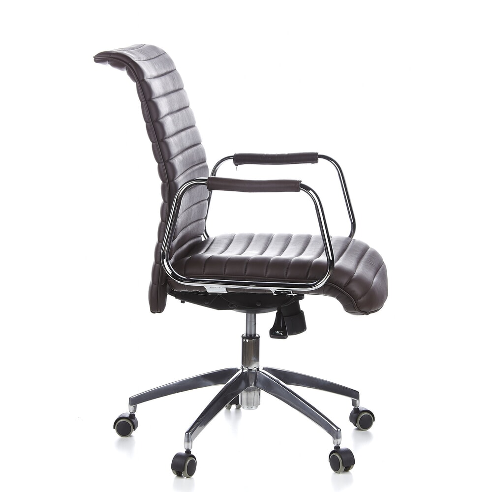 N° de l'image du produit 5 : Siège de bureau / fauteuil de direction hjh OFFICE ASPERA 10 cuir, marron