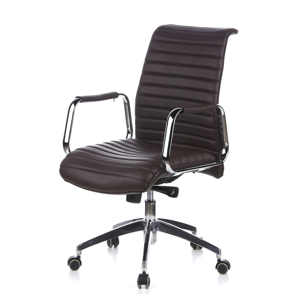 N° de l'image du produit 11 : Siège de bureau / fauteuil de direction hjh OFFICE ASPERA 10 cuir, marron
