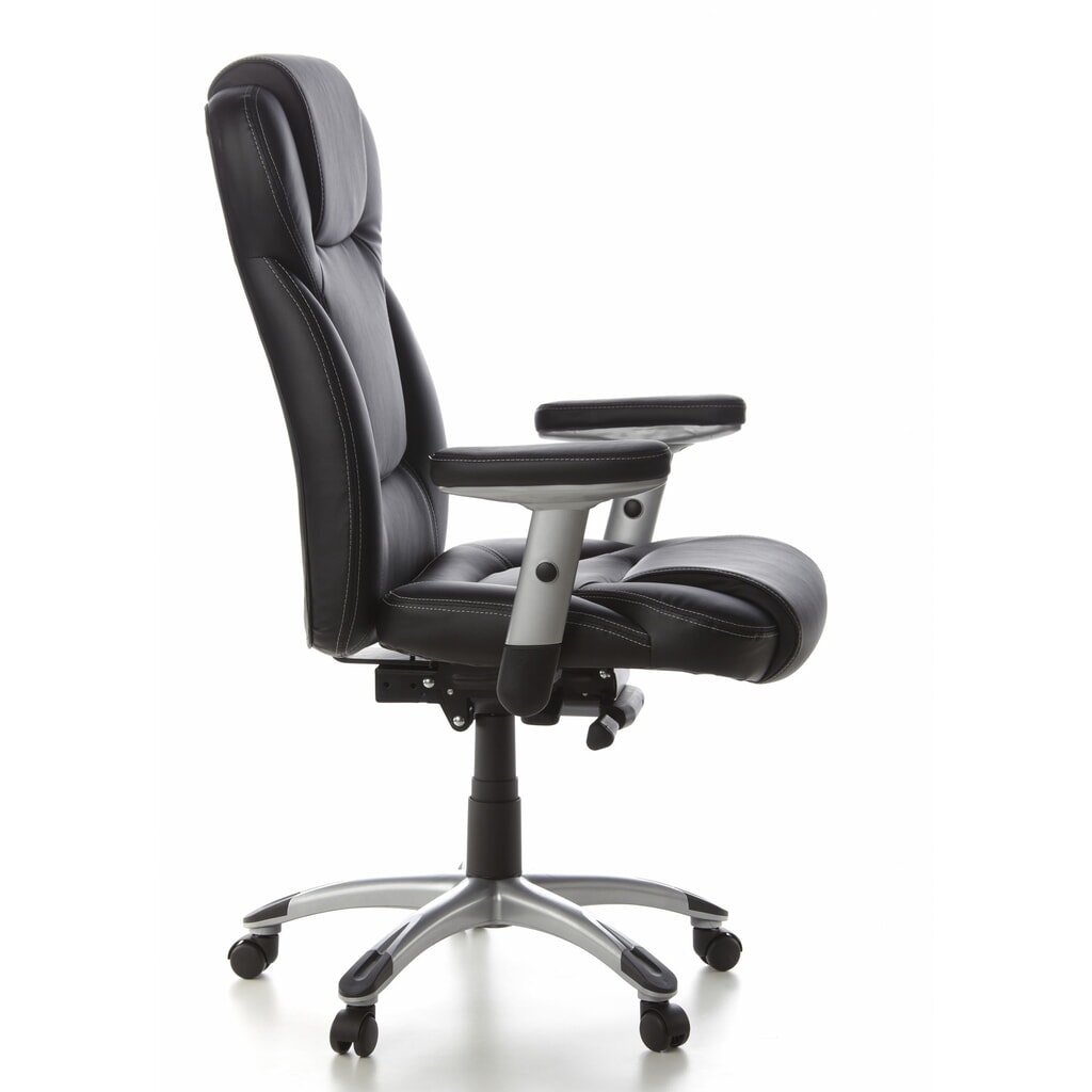 Siège de bureau / fauteuil de direction hjh OFFICE EMBASSY 200 cuir, noir N° de l'image du produit 5 : Siège de bureau / fauteuil de direction hjh OFFICE EMBASSY 200 cuir, noir