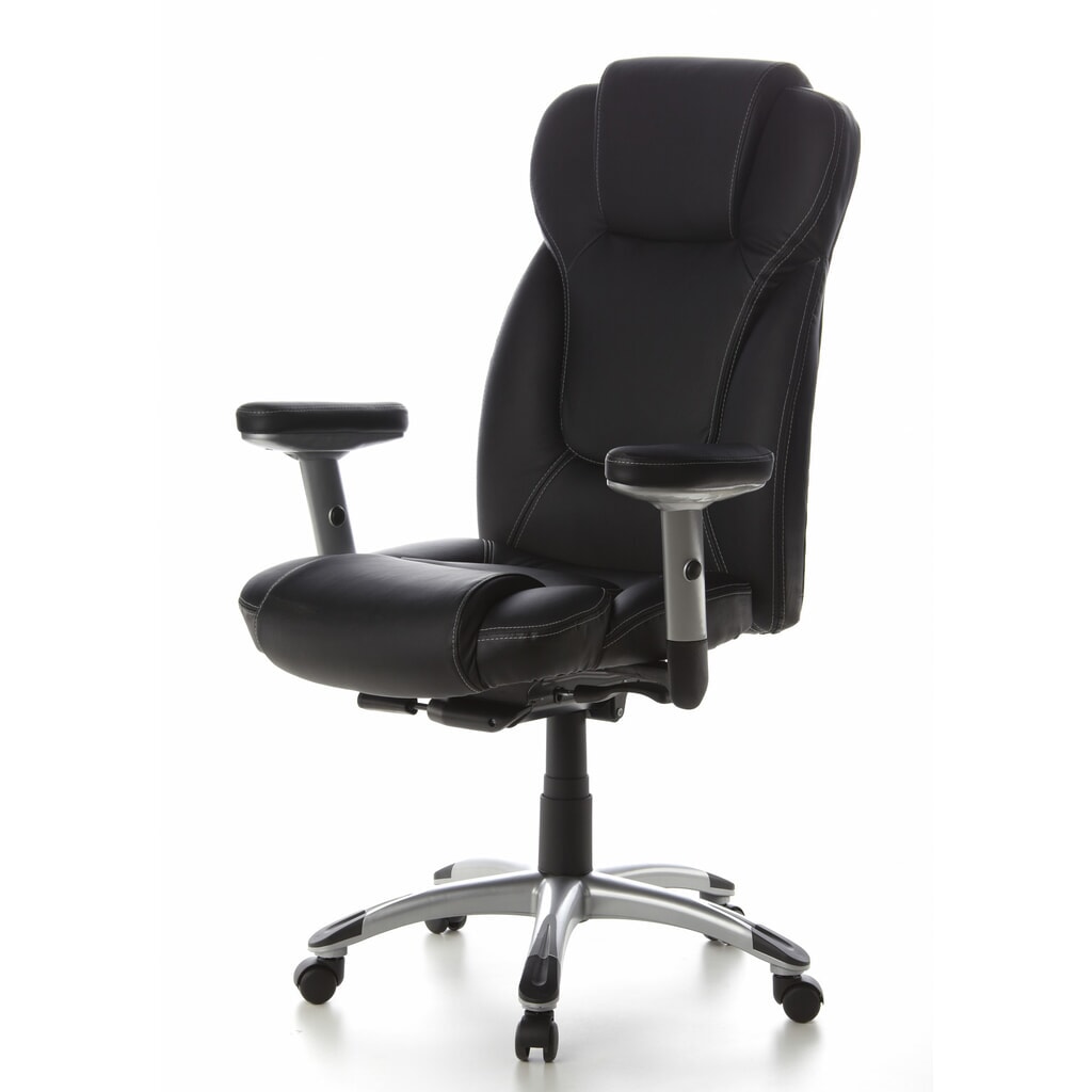 N° de l'image du produit 11 : Siège de bureau / fauteuil de direction hjh OFFICE EMBASSY 200 cuir, noir