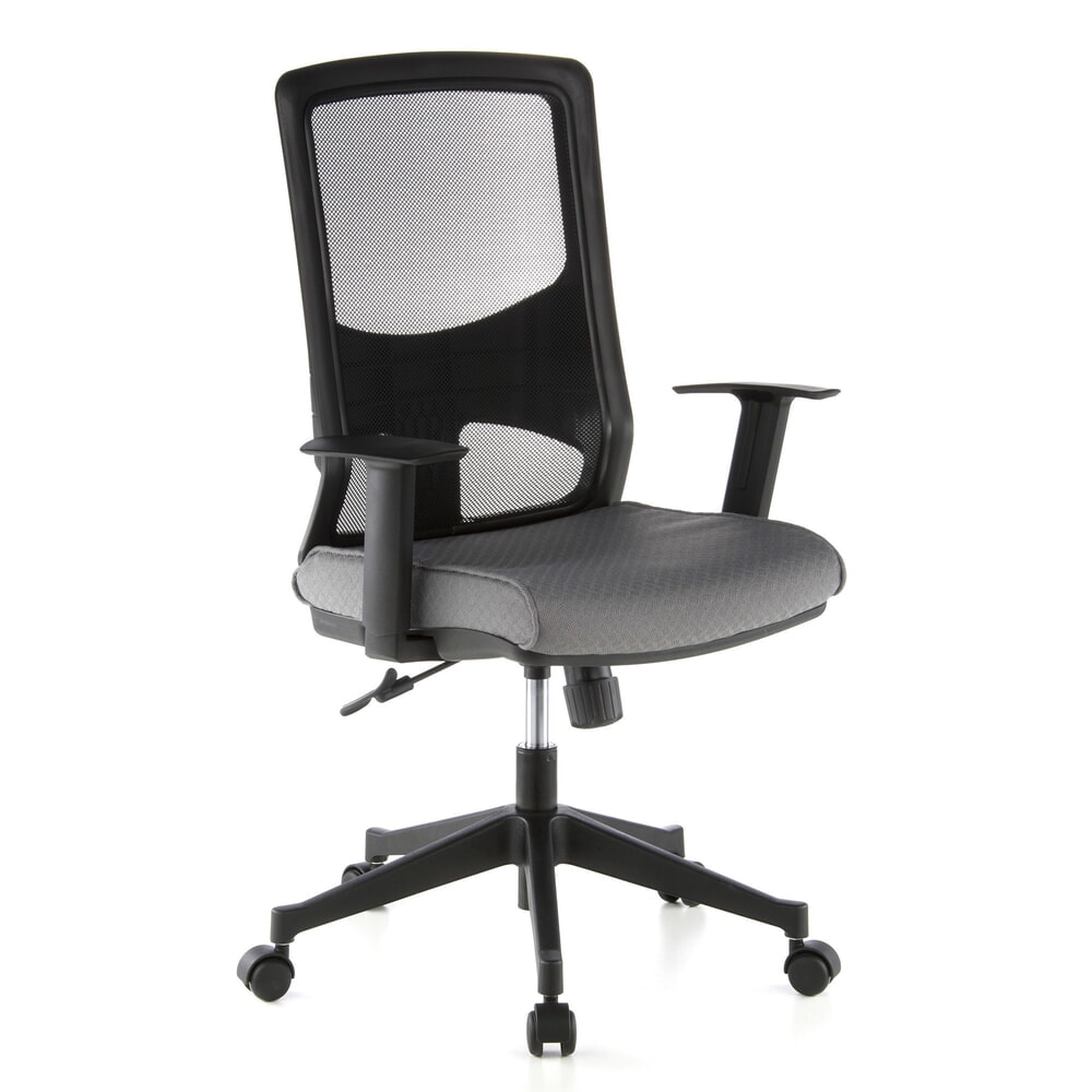 N° de l'image du produit 2 : Siège de bureau / fauteuil de direction hjh OFFICE LAVITA tissu, noir/gris