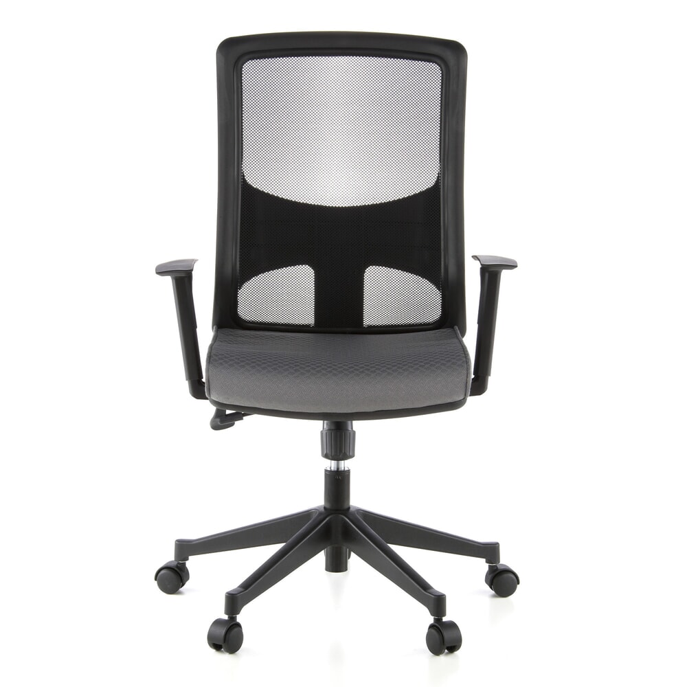 N° de l'image du produit 1 : Siège de bureau / fauteuil de direction hjh OFFICE LAVITA tissu, noir/gris