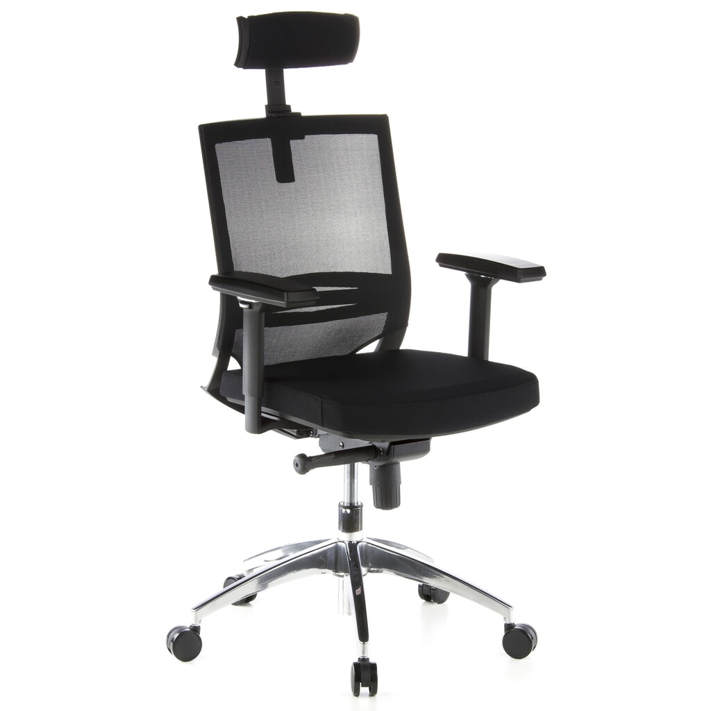 N° de l'image du produit 3 : Siège de bureau / fauteuil de direction hjh OFFICE PORTO MAX tissu, noir