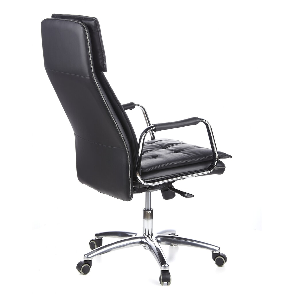 Siège de bureau / fauteuil de direction hjh OFFICE VILLA 20 cuir, noir N° de l'image du produit 6 : Siège de bureau / fauteuil de direction hjh OFFICE VILLA 20 cuir, noir