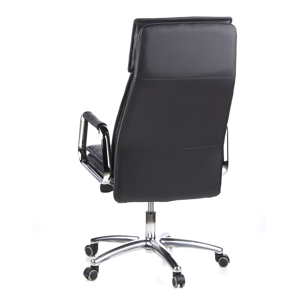 N° de l'image du produit 8 : Siège de bureau / fauteuil de direction hjh OFFICE VILLA 20 cuir, noir