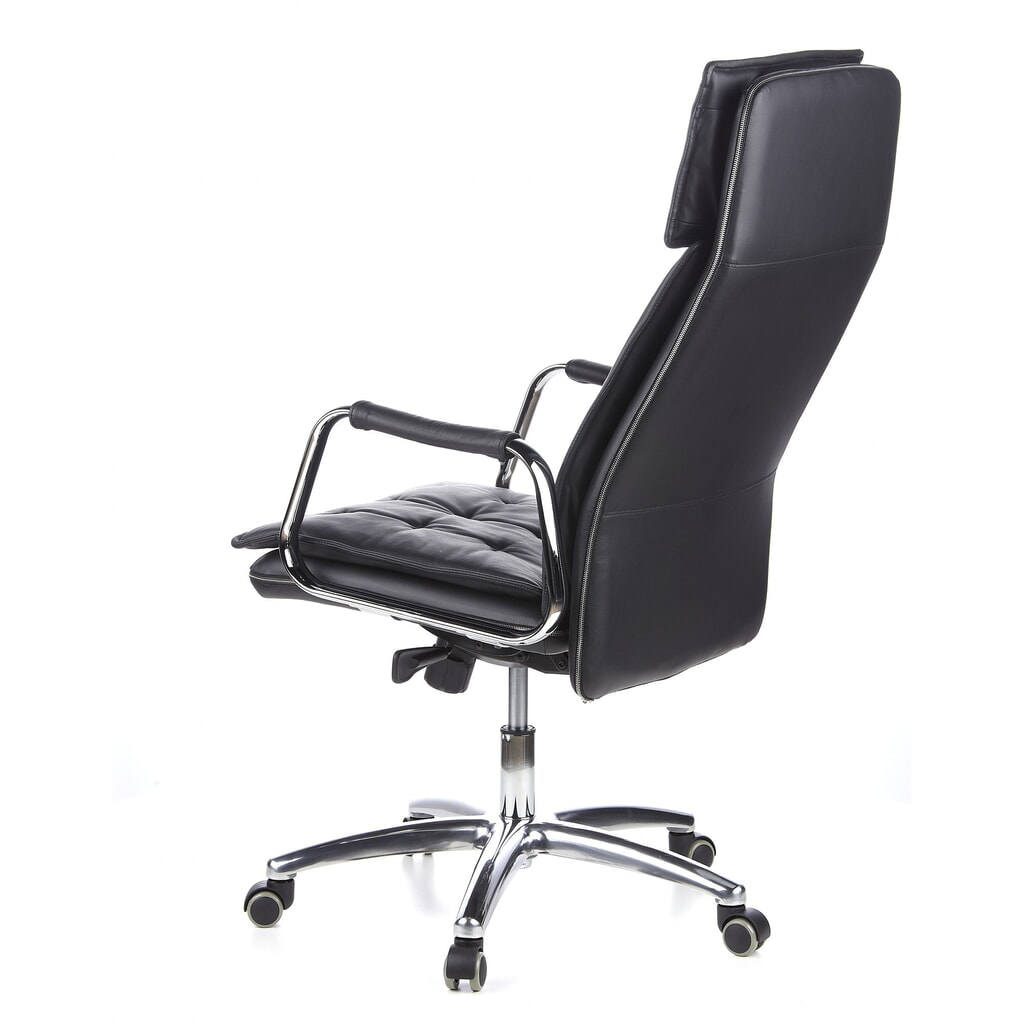 Siège de bureau / fauteuil de direction hjh OFFICE VILLA 20 cuir, noir N° de l'image du produit 9 : Siège de bureau / fauteuil de direction hjh OFFICE VILLA 20 cuir, noir