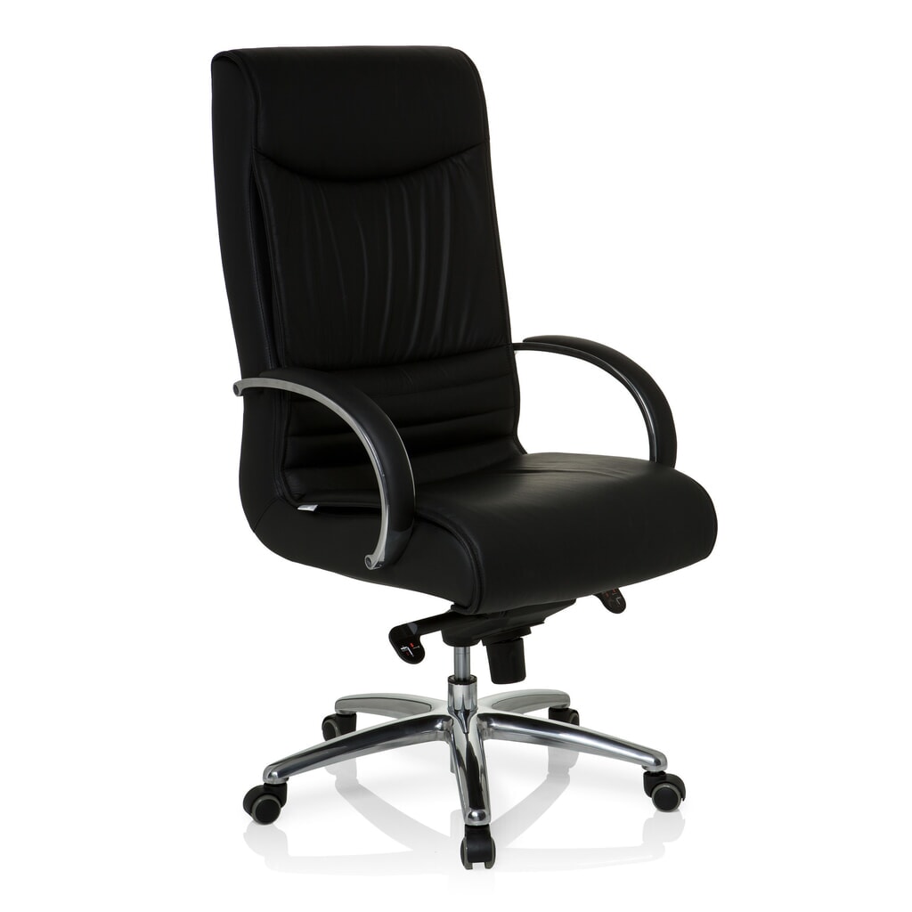N° de l'image du produit 2 : Siège de bureau / fauteuil de direction hjh OFFICE XXL F 400 cuir/similicuir, noir