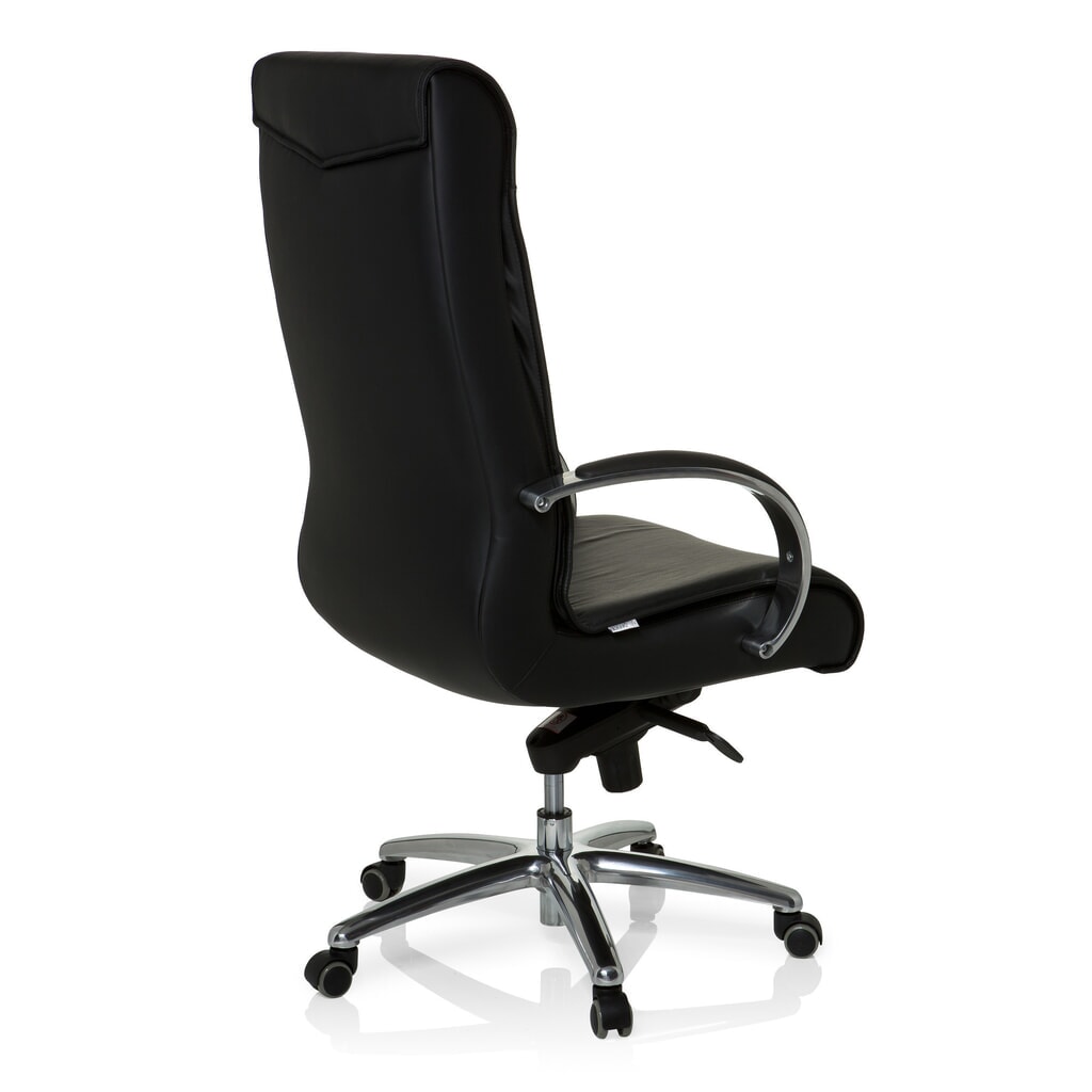 Siège de bureau / fauteuil de direction hjh OFFICE XXL F 400 cuir/similicuir, noir N° de l'image du produit 4 : Siège de bureau / fauteuil de direction hjh OFFICE XXL F 400 cuir/similicuir, noir