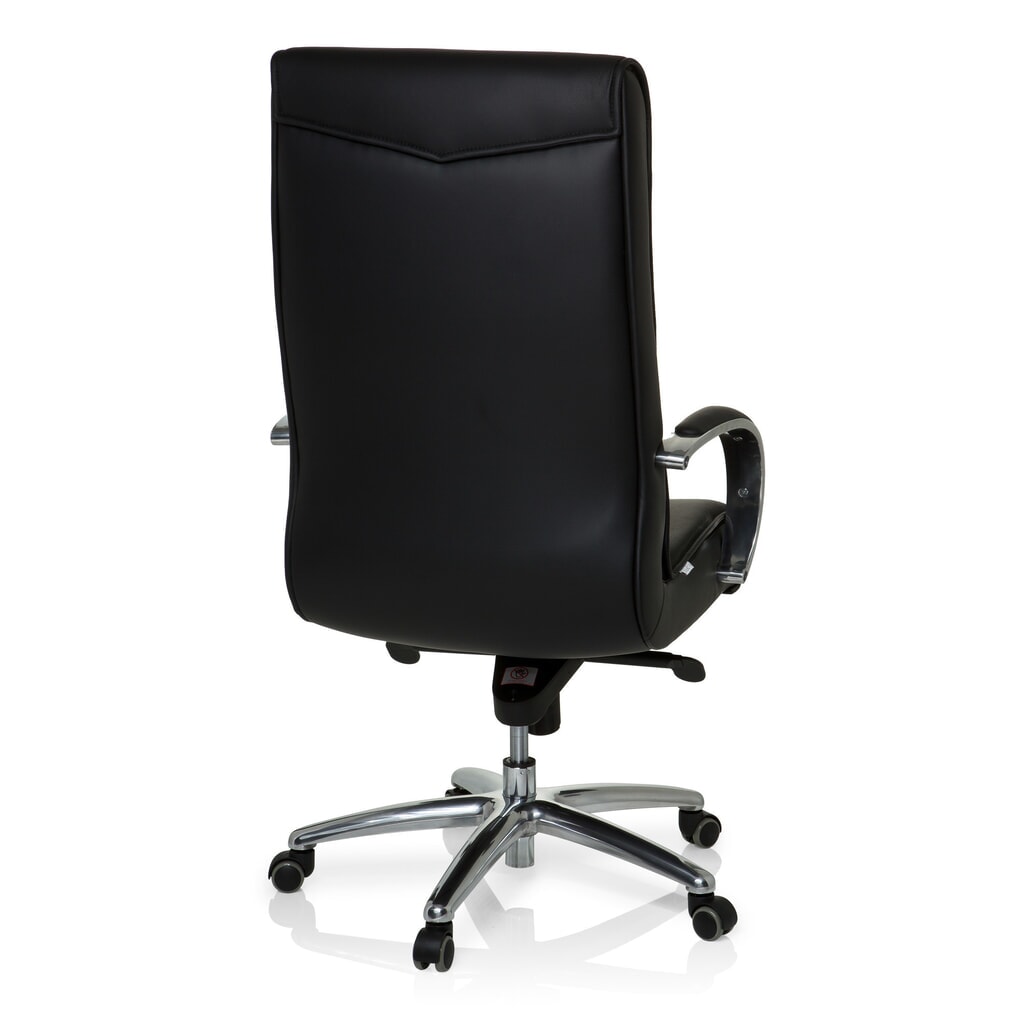 N° de l'image du produit 5 : Siège de bureau / fauteuil de direction hjh OFFICE XXL F 400 cuir/similicuir, noir