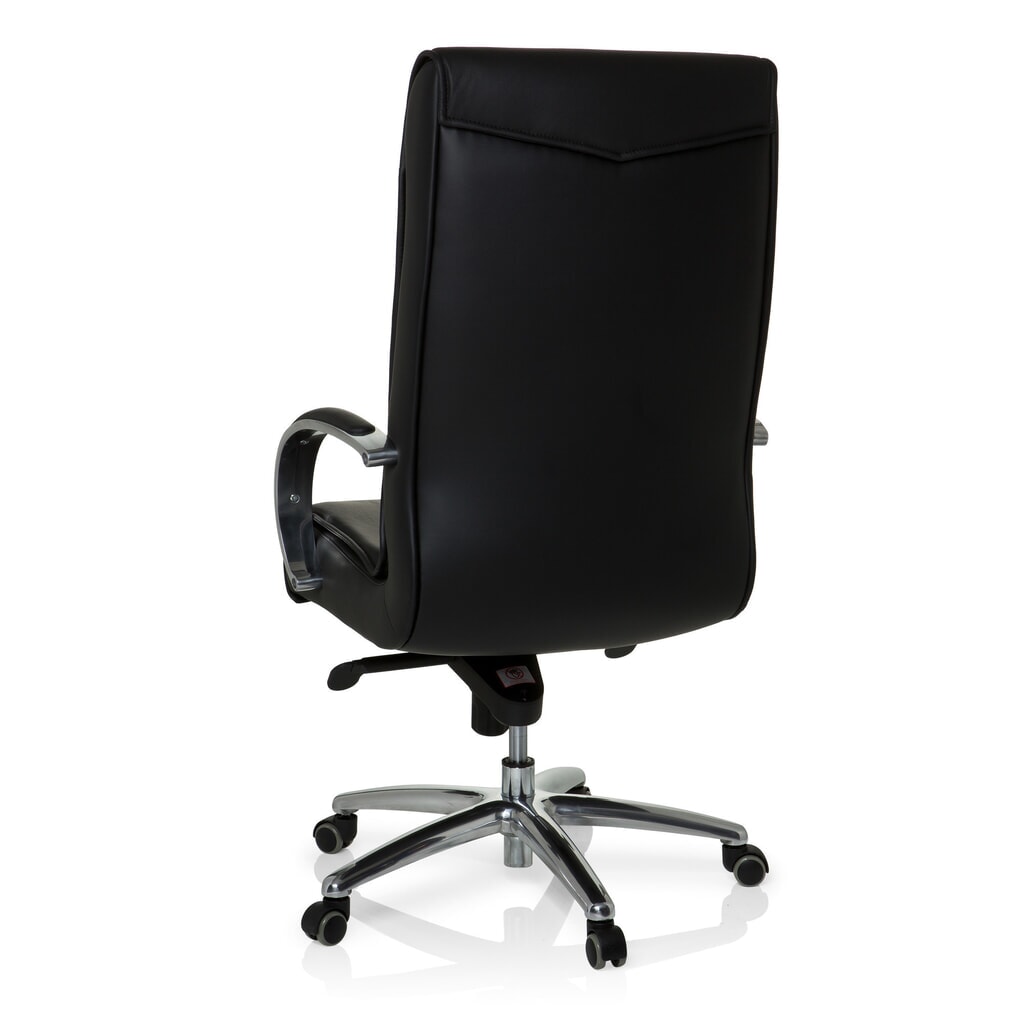 N° de l'image du produit 6 : Siège de bureau / fauteuil de direction hjh OFFICE XXL F 400 cuir/similicuir, noir