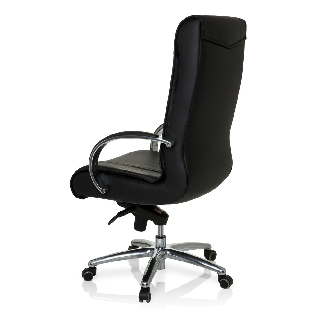 N° de l'image du produit 7 : Siège de bureau / fauteuil de direction hjh OFFICE XXL F 400 cuir/similicuir, noir